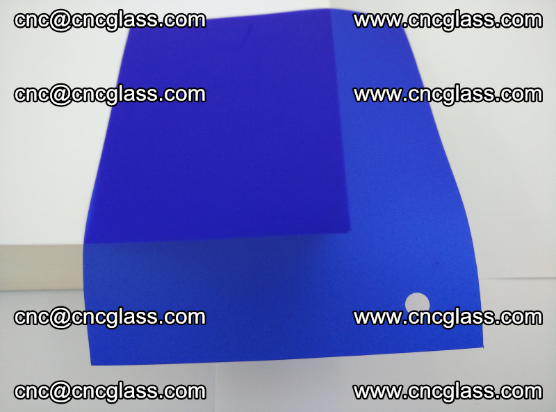 Eva glass laminating interlayer foil film Transparent clear color (blue clear) (18)