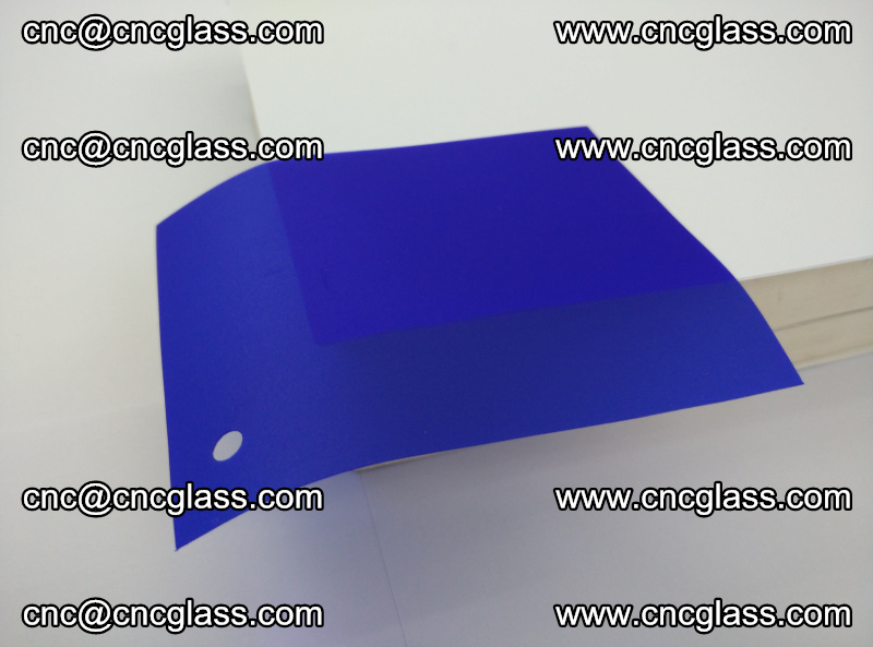 Eva glass laminating interlayer foil film Transparent clear color (blue clear) (6)