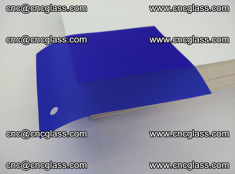 Eva glass laminating interlayer foil film Transparent clear color (blue clear) (8)