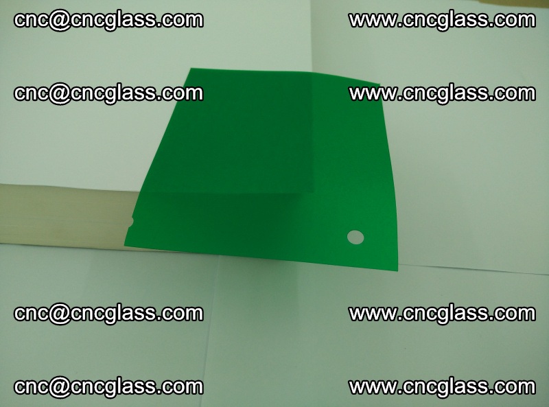 Eva glass laminating interlayer foil film Transparent clear color (green) (11)