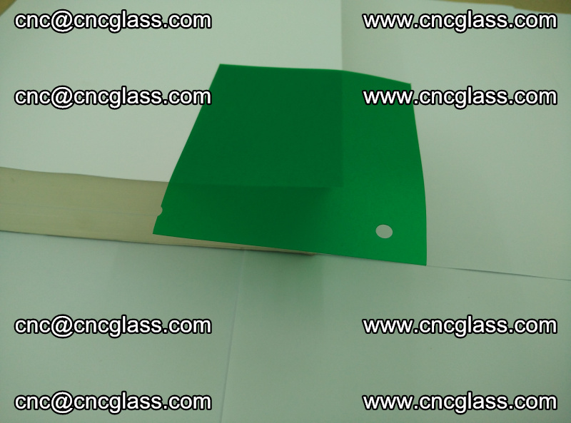 Eva glass laminating interlayer foil film Transparent clear color (green) (12)