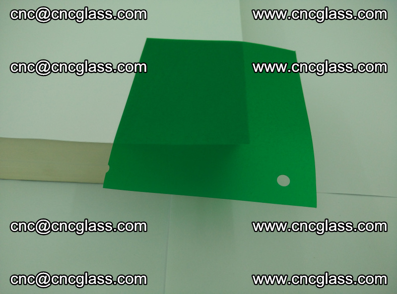 Eva glass laminating interlayer foil film Transparent clear color (green) (7)