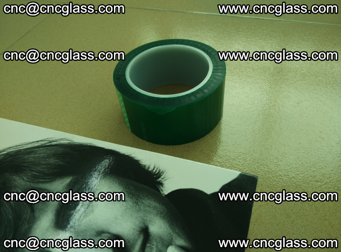 PET green tape, high temperature reistance, for safety glazing (11)