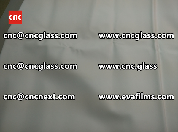 EVA film is used to be an interlayer film sandwiched in between two pieces of glass (6)