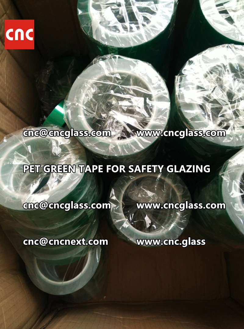 HIGH TEMP GREEN TAPE for safety glazing eva pvb sgp film (30)