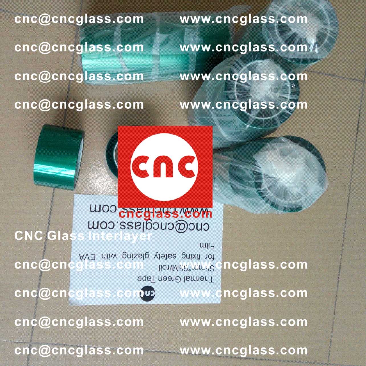 001, Thermal Green Tape for safety glazing, eva glass laminating