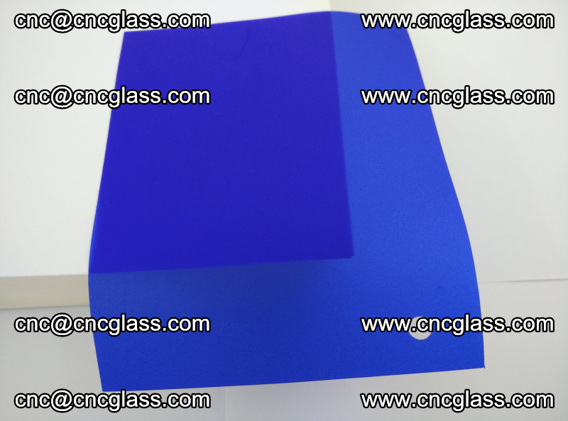 Eva glass laminating interlayer foil film Transparent clear color (blue clear) (12)