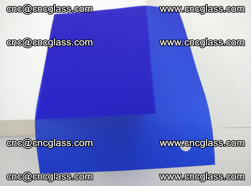 Eva glass laminating interlayer foil film Transparent clear color (blue clear) (16)