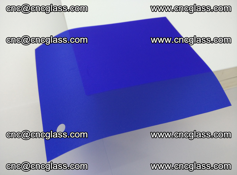 Eva glass laminating interlayer foil film Transparent clear color (blue clear) (2)