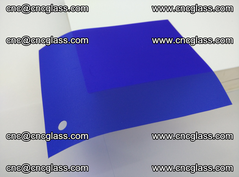 Eva glass laminating interlayer foil film Transparent clear color (blue clear) (3)