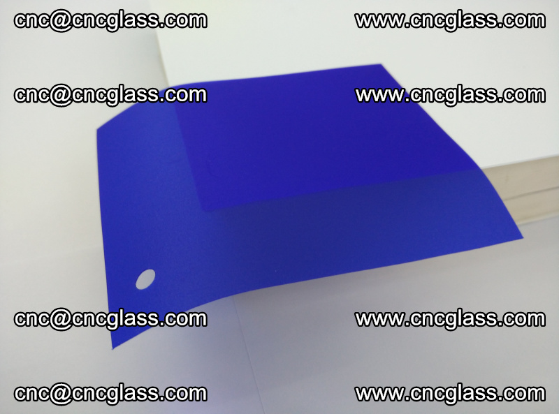 Eva glass laminating interlayer foil film Transparent clear color (blue clear) (5)