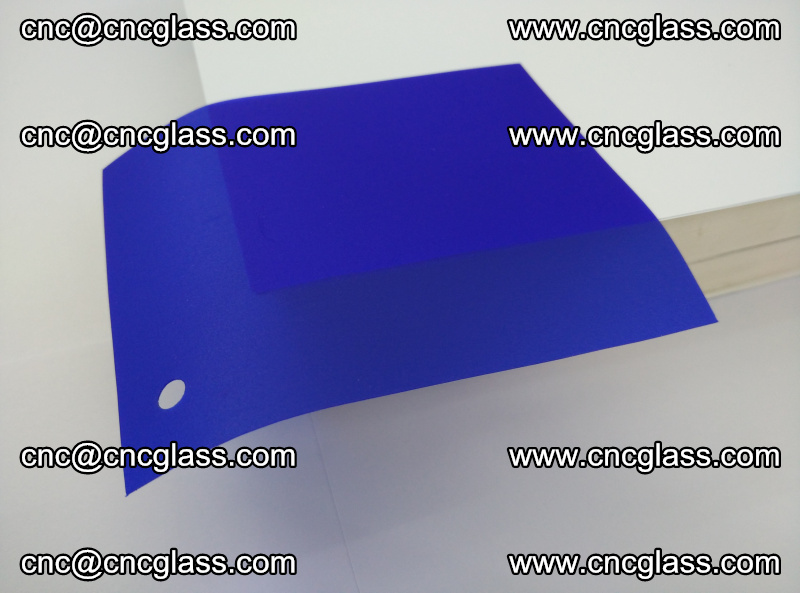 Eva glass laminating interlayer foil film Transparent clear color (blue clear) (9)