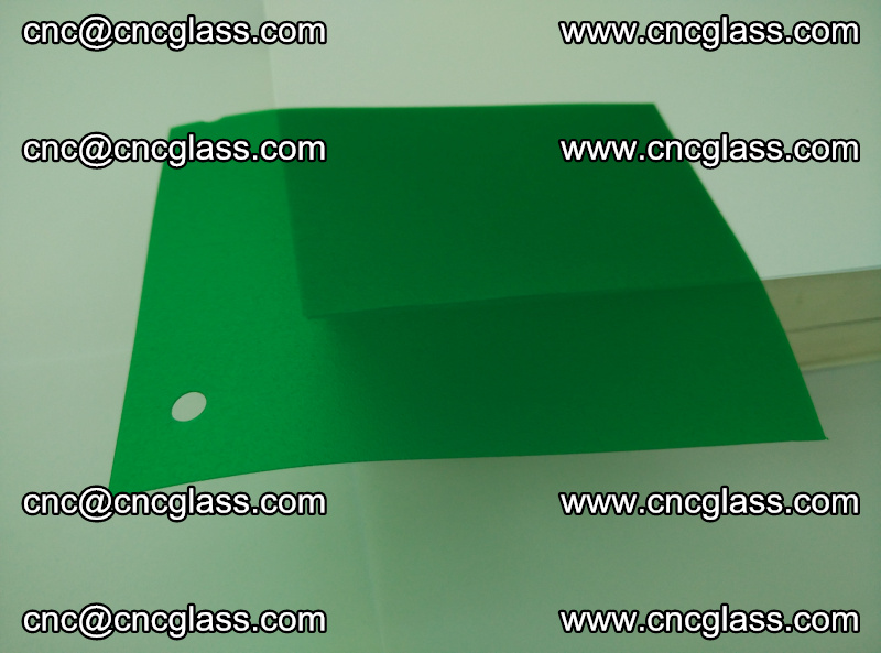 Eva glass laminating interlayer foil film Transparent clear color (green) (1)