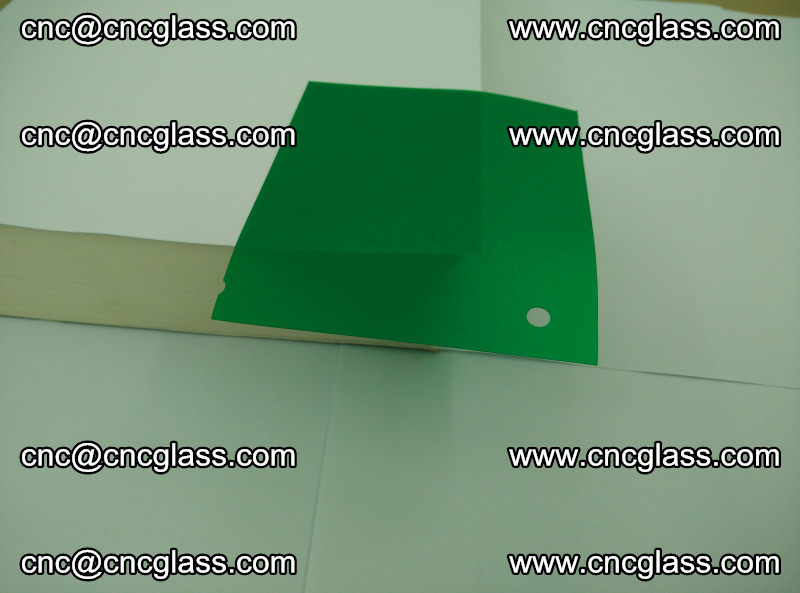 Eva glass laminating interlayer foil film Transparent clear color (green) (13)