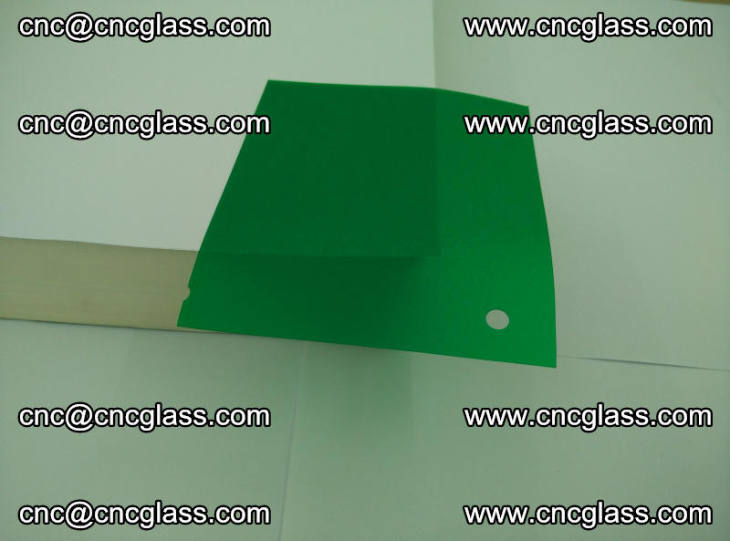 Eva glass laminating interlayer foil film Transparent clear color (green) (14)