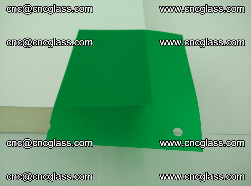 Eva glass laminating interlayer foil film Transparent clear color (green) (2)