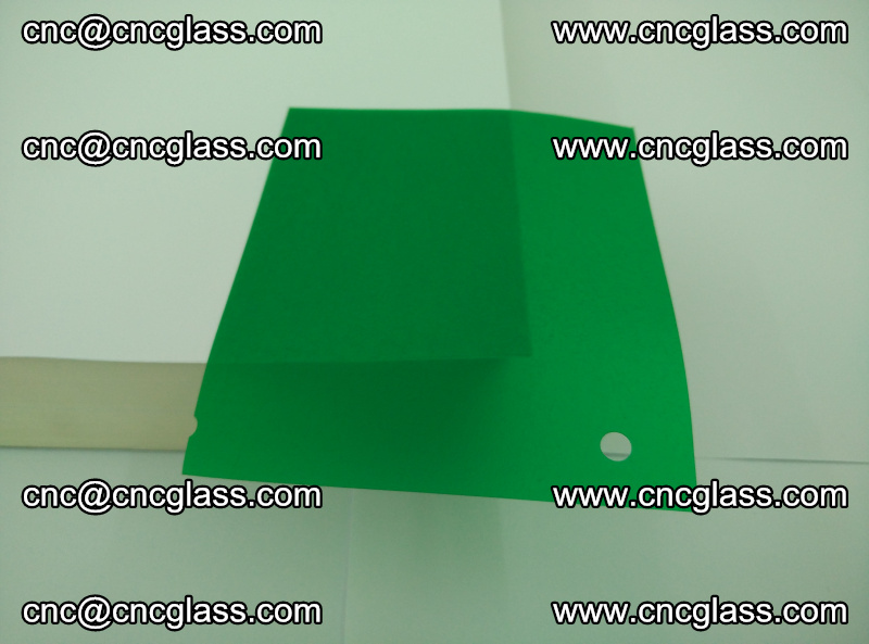 Eva glass laminating interlayer foil film Transparent clear color (green) (3)