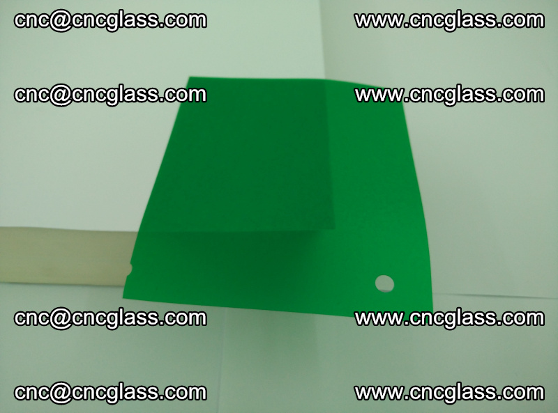 Eva glass laminating interlayer foil film Transparent clear color (green) (4)