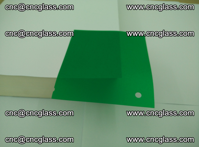 Eva glass laminating interlayer foil film Transparent clear color (green) (6)