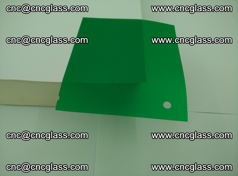 Eva glass laminating interlayer foil film Transparent clear color (green) (8)