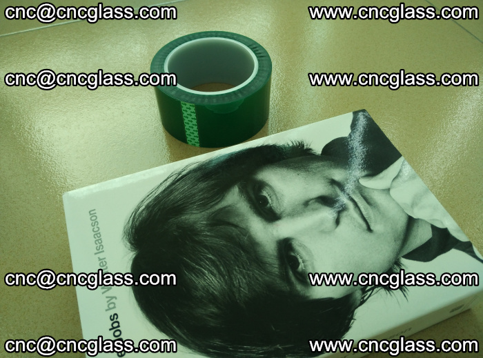 PET green tape, high temperature reistance, for safety glazing (9)