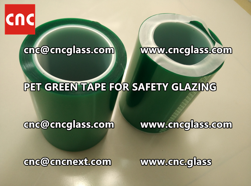 HIGH TEMP GREEN TAPE for safety glazing eva pvb sgp film (1)