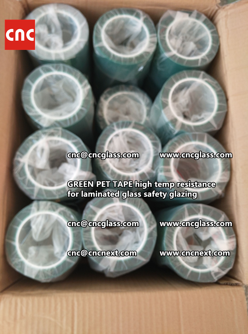 GREEN PET TAPE for laminated glass safety interlayers (3)